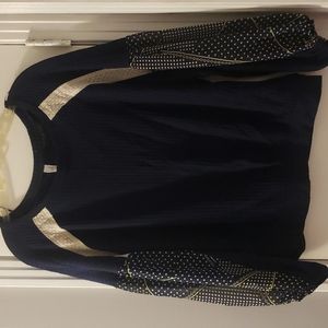 Navy blouse